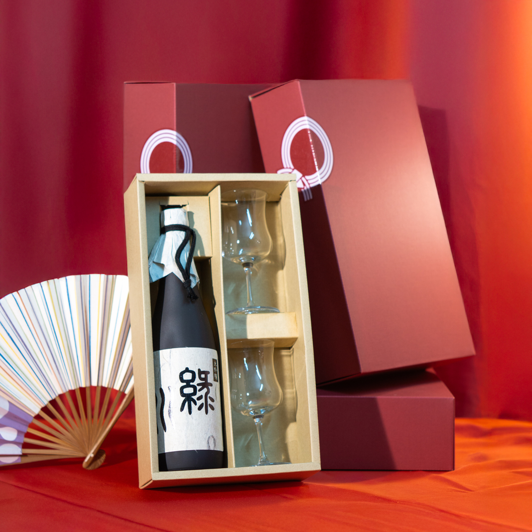 Sake Tết Giftbox 2026 - Midorikawa Daiginjo & GLASSBACCA