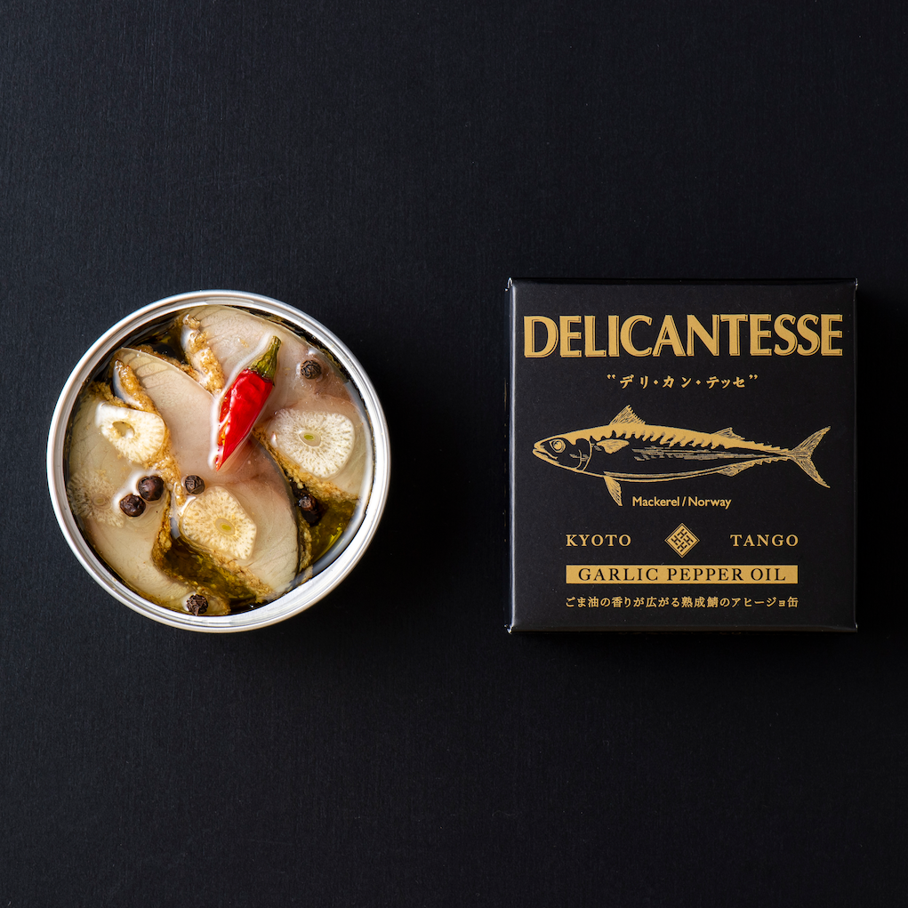 DELICANTESSE | Marinated Mackerel Fish with Garlic Pepper Oil – agataJapan