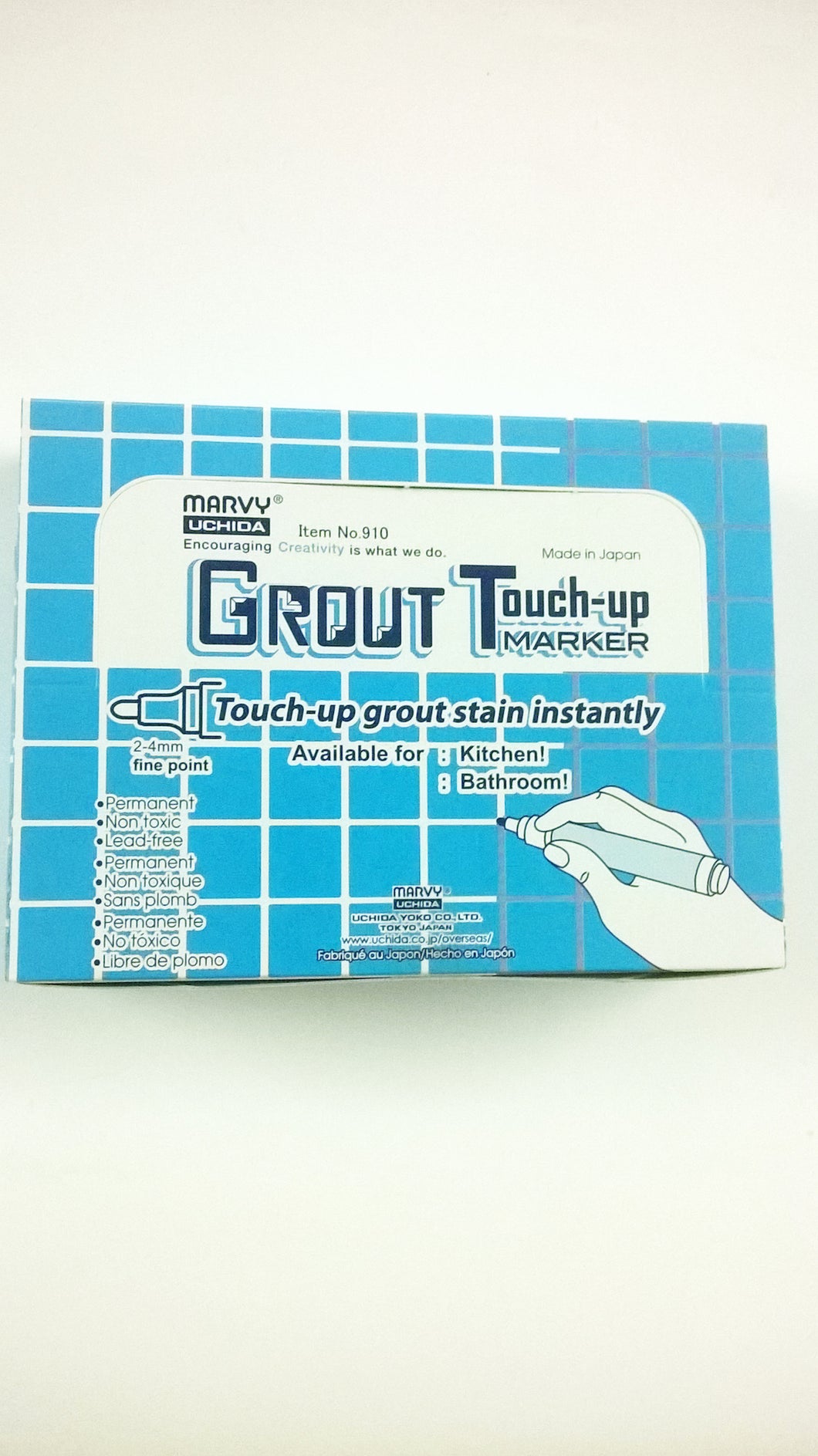 Set 5 Marvy Grout Touch Marker 910 (White)